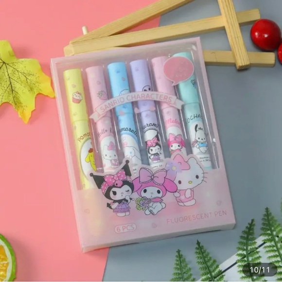 New 6 pc Sanrio Characters Highlighter set - Picture 5 of 11